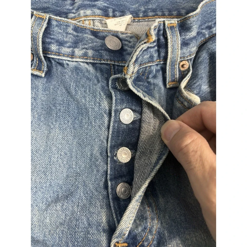 Vintage Levi's 501 Jeans Mens 33x32 32x28 Actual Button Fly Faded Y2K 15501